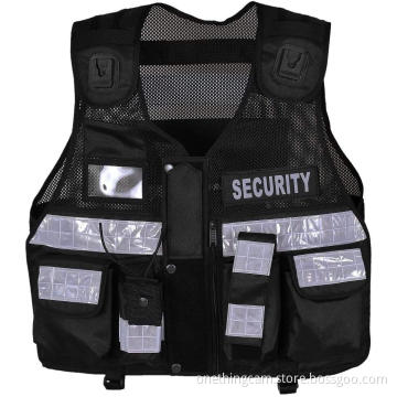 Hi Viz Tactical Vest Security Reflective Safety Vest With for Enforcement